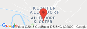 Position der Autogas-Tankstelle: Rhön Tank u. Servicecenter Hellmig in 36433, Kaltennordheim
