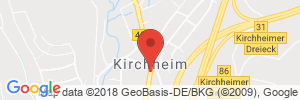 Position der Autogas-Tankstelle: DB Tankstelle St. & Ch. Nuhn GbR in 36275, Kirchheim