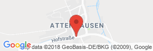 Position der Autogas-Tankstelle: Auto Merk in 86381, Attenhausen