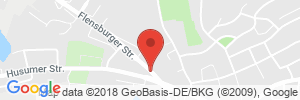 Position der Autogas-Tankstelle: ARAL Tankstelle in 24837, Schleswig