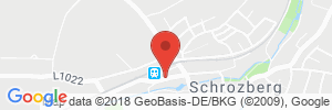 Position der Autogas-Tankstelle: Avia Tankstelle in 74575, Schrozberg
