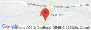 Position der Autogas-Tankstelle: Shell-Station + Autohaus Andreas Ockert in 74417, Gschwendt