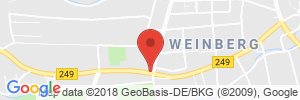 Position der Autogas-Tankstelle: Honsel Tankstelle in 99974, Mühlhausen