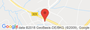 Position der Autogas-Tankstelle: Aral Tankstelle in 34593, Knüllwald-Remsfeld