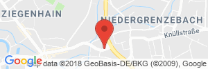 Position der Autogas-Tankstelle: Shell Station in 34613, Schwalmstadt-Ziegenhain