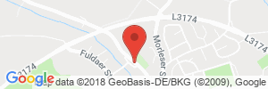 Position der Autogas-Tankstelle: RB-Tankstelle in 36145, Hofbieber