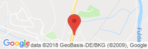 Position der Autogas-Tankstelle: Aral Tankstelle in 36251, Bad Hersfeld