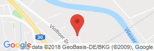 Position der Autogas-Tankstelle: Autogas Centrum Pascal Timphus in 32547, Bad Oeynhausen