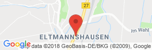 Position der Autogas-Tankstelle: bft Tankstelle in 37267, Eschwege-Eltmannshausen