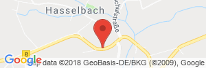 Position der Autogas-Tankstelle: ED-Tankstelle in 57635, Hasselbach