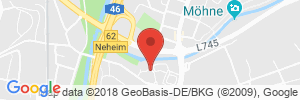 Position der Autogas-Tankstelle: Westfalen -Tankstelle in 59755, Arnsberg