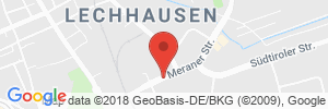Position der Autogas-Tankstelle: PINOIL in 86165, Augsburg-Lechhausen
