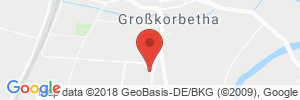 Position der Autogas-Tankstelle: Flüssiggasvertrieb Oehmichen in 06688, Großkorbetha