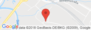 Position der Autogas-Tankstelle: Tankhof Andrys Siegburg in 53721, Siegburg