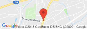 Position der Autogas-Tankstelle: Raiffeisen Tankstellen GmbH in 59872, Meschede