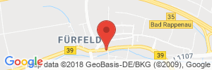 Position der Autogas-Tankstelle: Esso Tankstelle in 74906, Bad Rappenau