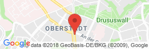 Position der Autogas-Tankstelle: ARAL Tankstelle (LPG der Aral AG) in 55133, Mainz