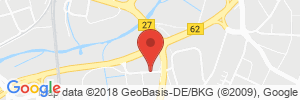 Position der Autogas-Tankstelle: Autohof Bad Hersfeld in 36251, Bad Hersfeld