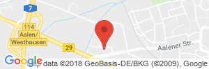 Position der Autogas-Tankstelle: Total Station in 73463, Westhausen