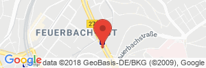 Position der Autogas-Tankstelle: Mr. Wash in 70469, Stuttgart