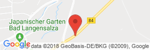 Position der Autogas-Tankstelle: ESSO Tankstelle in 99947, Bad Langensalza