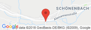 Position der Autogas-Tankstelle: Shell Station in 78120, Furtwangen