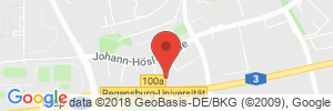 Position der Autogas-Tankstelle: Erotic Markt Regensburg (Tankautomat) in 93053, Regensburg