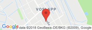 Position der Autogas-Tankstelle: AVIA Tankstelle in 26388, Wilhelmshaven-Voslapp