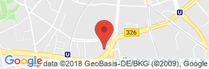 Position der Autogas-Tankstelle: Shell Station in 40223, Düsseldorf