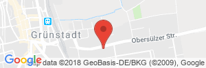Position der Autogas-Tankstelle: BFT Tankstelle in 67269, Grünstadt