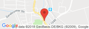 Position der Autogas-Tankstelle: Wilhelm Stahl in 74585, Rot am See