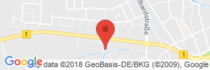 Position der Autogas-Tankstelle: Junited Autoglas (Tankautomat) in 59590, Geseke