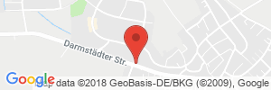 Position der Autogas-Tankstelle: ESSO Tankstelle in 64380, Roßdorf