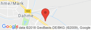 Position der Autogas-Tankstelle: Autohaus Hoffmann & Söhne GmbH in 15936, Dahme