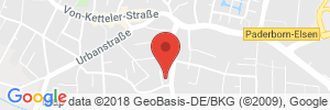 Position der Autogas-Tankstelle: BFT Tankstelle Michael Richter in 33106, Paderborn