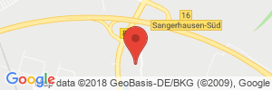 Position der Autogas-Tankstelle: 24 - Total Autohof Sangerhausen in 06528, Sangerhausen-Oberröblingen