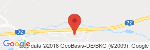 Position der Autogas-Tankstelle: BAB-Tankstelle Vogtland Süd (Shell) in 08606, Tallitz