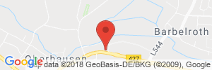 Position der Autogas-Tankstelle: AVIA Tankstelle Kurt Pfalzgraf in 76887, Oberhausen