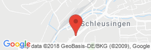Position der Autogas-Tankstelle: AVIA Tankstelle Kai Schuldt in 98553, Schleusingen
