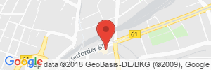 Position der Autogas-Tankstelle: Markant-Tankstelle Michael Ull in 33602, Bielefeld