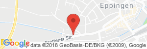 Position der Autogas-Tankstelle: ARAL in 75031, Eppingen