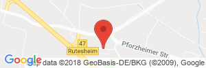 Position der Autogas-Tankstelle: Shell-Tankstelle in 71277, Rutesheim