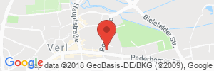 Position der Autogas-Tankstelle: Star Tankstelle in 33415, Verl