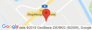 Position der Autogas-Tankstelle: Total Tankstelle in 39126, Magdeburg