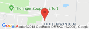 Position der Autogas-Tankstelle: Shell Tankstelle in 99087, Erfurt