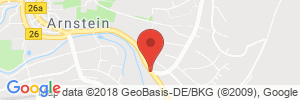 Position der Autogas-Tankstelle: NEO Arnstein in 97450, Arnstein