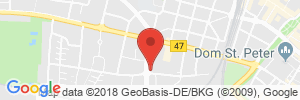 Position der Autogas-Tankstelle: Waschinsel in 67549, Worms