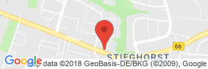 Position der Autogas-Tankstelle: Star-Tankstelle in 33605, Bielefeld