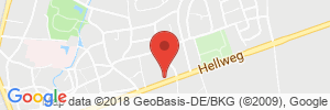 Position der Autogas-Tankstelle: Star-Tankstelle in 59597, Erwitte
