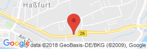 Position der Autogas-Tankstelle: bft Tankstelle Walther in 97437, Haßfurt
